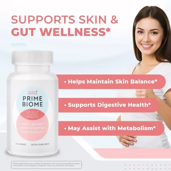 PrimeBiome probiotic gummy product